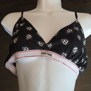 Ghost Face Black Bra Size Large